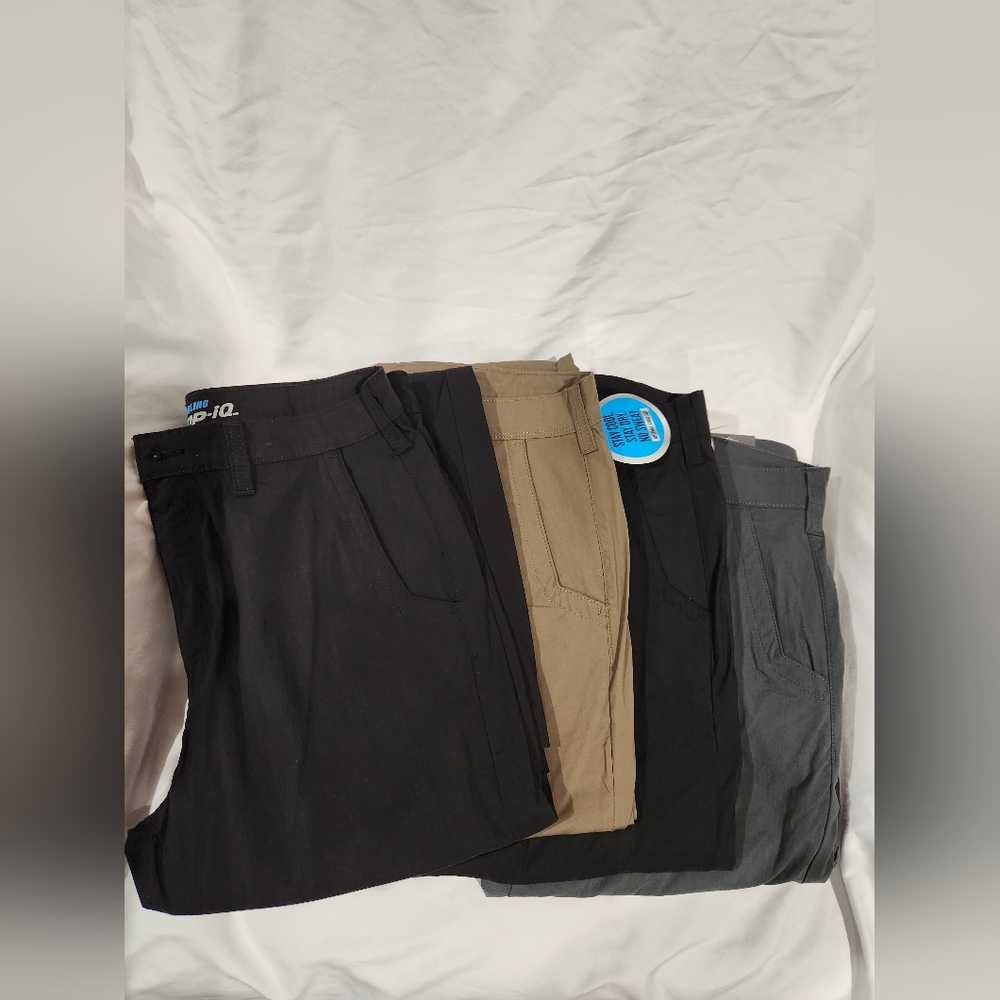 NWT Dickies Men's Temp IQ  Pants- 2 Black, 1 Khaki, 1Gray 34X34
